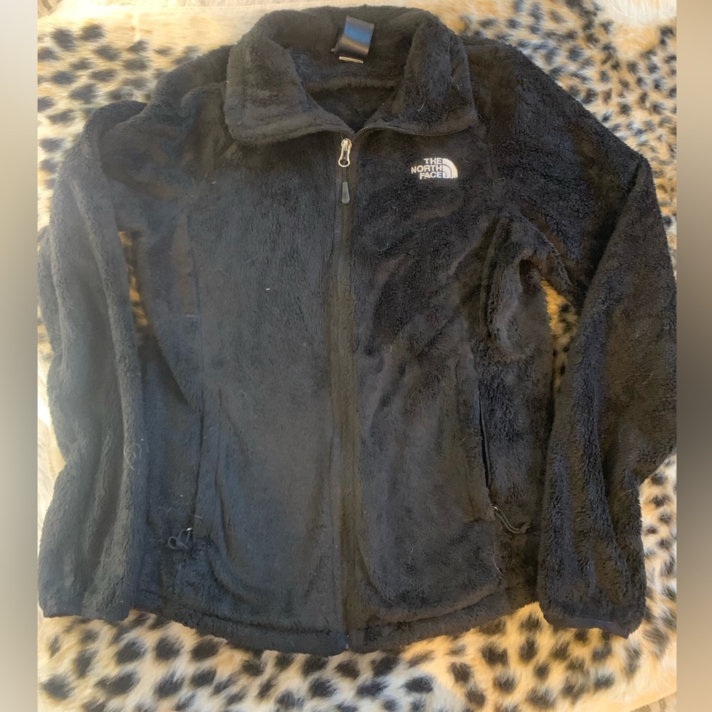 North Face black fleece jacket